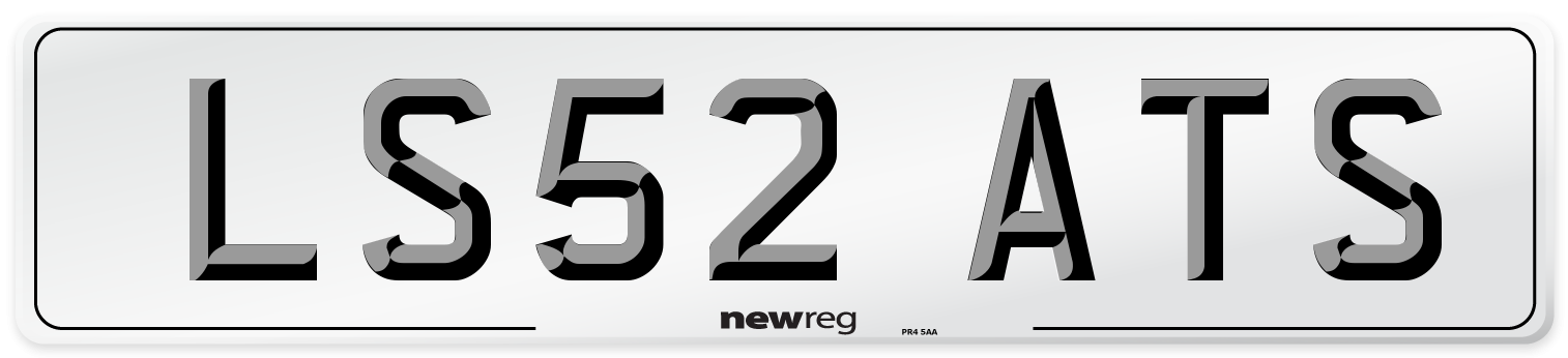LS52 ATS Number Plate from New Reg